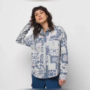 Vans Homespun Long Sleeve Woven Top *NWT*